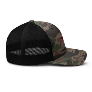 Camouflage trucker hat - Spyder Ryder - Free Wheel Motion - Cherry Red