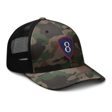 Load image into Gallery viewer, Camouflage trucker hat - SSI - 8th Personnel Command wo Txt X 300
