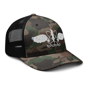 Camouflage trucker hat - Navy - Rate - Aviation Warfare Systems Operator wo Txt X 300