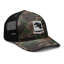 Load image into Gallery viewer, Camouflage trucker hat - Army - 761st Tank Battalion - Black Panthers wo Txt
