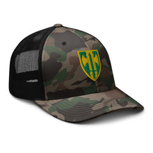 Load image into Gallery viewer, Camouflage trucker hat - Army - 18th MP Bde wo Txt
