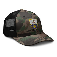 Load image into Gallery viewer, Camouflage trucker hat - 1st Battalion, 22nd Infantry (Infantry without TEXT
