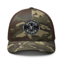 Load image into Gallery viewer, Camouflage trucker hat - Spyder Ryder - Free Wheel Motion - Black
