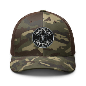 Camouflage trucker hat - Spyder Ryder - Free Wheel Motion - Black