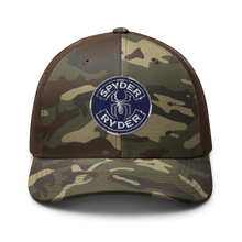 Load image into Gallery viewer, Camouflage trucker hat - Spyder Ryder - Free Wheel Motion - Blue
