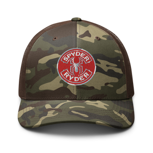 Camouflage trucker hat - Spyder Ryder - Free Wheel Motion - Red