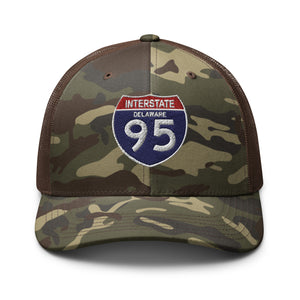 Camouflage trucker hat - Govt - Interstate 95 - Delaware