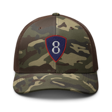 Load image into Gallery viewer, Camouflage trucker hat - SSI - 8th Personnel Command wo Txt X 300
