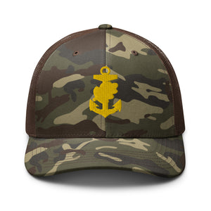 Camouflage trucker hat - Navy - Navy Nurse Corps Pin wo Txt