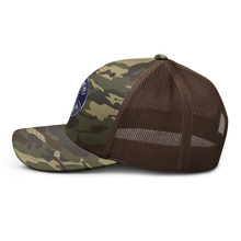 Load image into Gallery viewer, Camouflage trucker hat - Spyder Ryder - Free Wheel Motion - Blue
