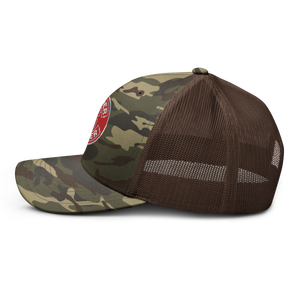 Camouflage trucker hat - Spyder Ryder - Free Wheel Motion - Red