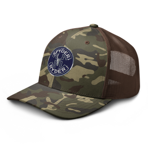 Camouflage trucker hat - Spyder Ryder - Free Wheel Motion - Blue