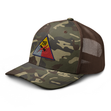 Load image into Gallery viewer, Camouflage trucker hat - Army - 759th Tank Battalion SSI
