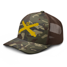 Load image into Gallery viewer, Camouflage trucker hat - Army - 12th Field Artillery Regt - Artillery Br wo Txt
