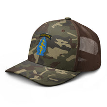 Load image into Gallery viewer, Camouflage trucker hat - SOF - Special Forces SSI
