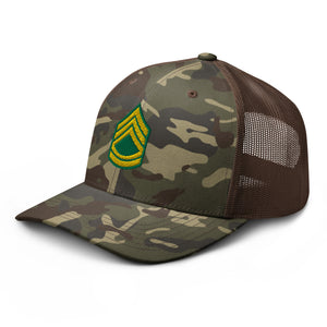 Camouflage trucker hat - Army - SFC wo Txt