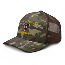 Load image into Gallery viewer, Camouflage trucker hat - Army - 19th Infantry Division X 300 - Hat
