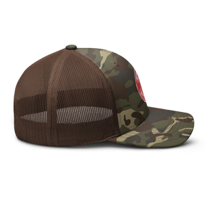 Camouflage trucker hat - Spyder Ryder - Free Wheel Motion - Red