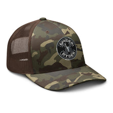 Load image into Gallery viewer, Camouflage trucker hat - Spyder Ryder - Free Wheel Motion - Black
