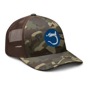 Camouflage trucker hat - Army - 130th Infantry Division - SSI wo Txt X 300