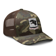 Load image into Gallery viewer, Camouflage trucker hat - Army - 761st Tank Battalion - Black Panthers wo Txt
