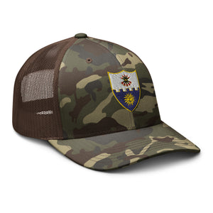 Camouflage trucker hat - 1st Battalion, 22nd Infantry (Infantry without TEXT