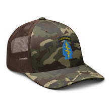 Load image into Gallery viewer, Camouflage trucker hat - SOF - Special Forces SSI
