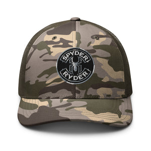 Camouflage trucker hat - Spyder Ryder - Free Wheel Motion - Black