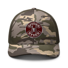 Load image into Gallery viewer, Camouflage trucker hat - Spyder Ryder - Free Wheel Motion - Cherry Red
