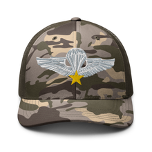 Load image into Gallery viewer, Camouflage trucker hat - Vietnam - Vietnam Airborne Qualification Badge X 300
