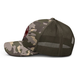 Camouflage trucker hat - Spyder Ryder - Free Wheel Motion - Cherry Red