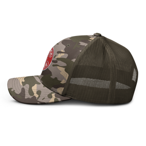 Camouflage trucker hat - Spyder Ryder - Free Wheel Motion - Red