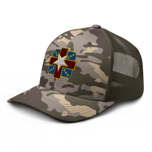 Load image into Gallery viewer, Camouflage trucker hat - Army - Womack Army Medical Center wo Txt
