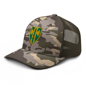 Camouflage trucker hat - Army - 18th MP Bde wo Txt