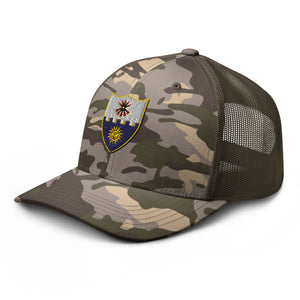 Camouflage trucker hat - 1st Battalion, 22nd Infantry (Infantry without TEXT