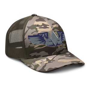 Camouflage trucker hat - AAC - WASP Wing wo Txt