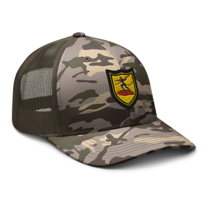 Camouflage trucker hat - Army - 740th Tank Battalion DUI wo Text