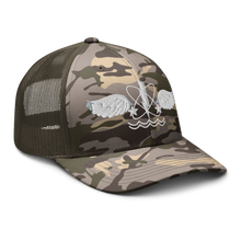 Load image into Gallery viewer, Camouflage trucker hat - Navy - Rate - Aviation Warfare Systems Operator wo Txt X 300
