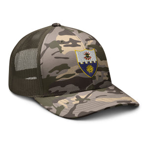 Camouflage trucker hat - 1st Battalion, 22nd Infantry (Infantry without TEXT