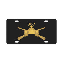 Load image into Gallery viewer, Army - 367th Armored Infantry Battalion Branch wo Txt X 300 Classic License Plate
