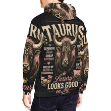 Load image into Gallery viewer, Taurus - Luxury looks good on me Men's All Over Print Hoodie (USA Size)
