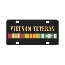 Load image into Gallery viewer, Army - Vietnam RIbbons SVC wo Bronze Campaign Star bar - Vietnam Veteran X 300 Classic License Plate
