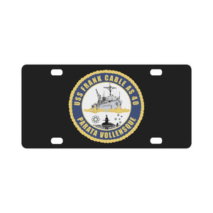 Navy - USS Frank Cable (AS-40) wo Txt X 300 Classic License Plate