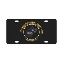 Load image into Gallery viewer, Army - 1st Stryker Bde - 25th ID - Arctic Wolves Classic License Plate
