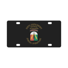Load image into Gallery viewer, Emblem - SOF - 528th Sustainment Brigade - SSI with Text X 300 Classic License Plate
