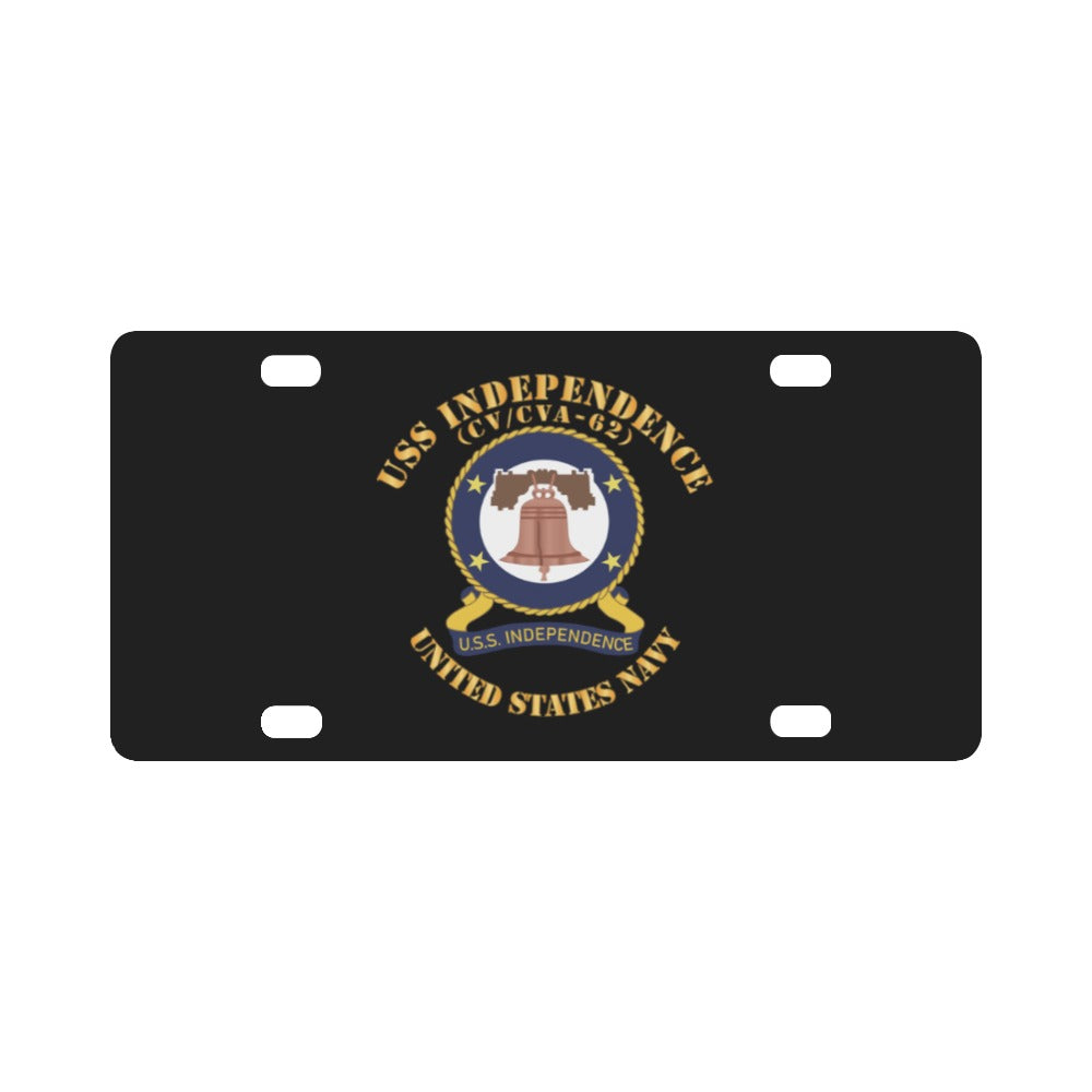 USS Independence (CV-CVA-62) X 300 Classic License Plate