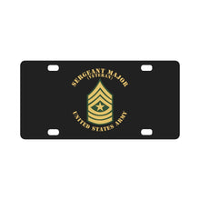 Load image into Gallery viewer, Army - Sergeant Major - SGM - Veteran - Flat X 300 Classic License Plate
