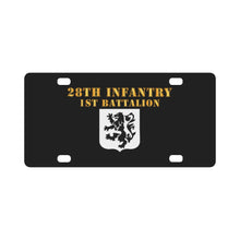 Load image into Gallery viewer, Army - 1st Battalion 28th Infantry - Hat Classic License Plate
