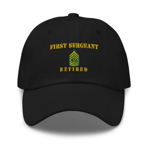 Dad hat - Army - First Sergeant - Retired - Line