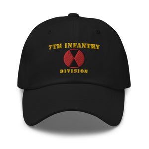 Dad hat - Army - 7th Infantry Division - Hat